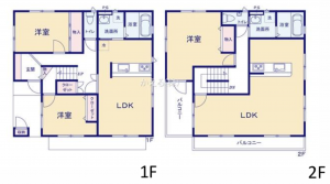 安城市大山町、中古一戸建ての間取り画像です