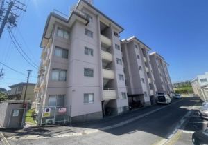 安城市箕輪町、マンションの外観画像です