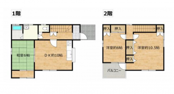 安城市東町、中古一戸建ての間取り画像です