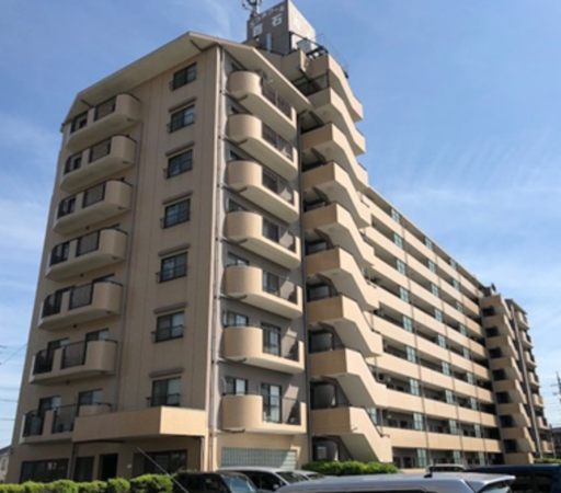 安城市百石町、マンションの外観画像です