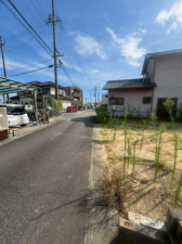 安城市篠目町、土地の前面道路を含む現地写真画像です