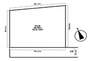 安城市明治本町、土地の画像です