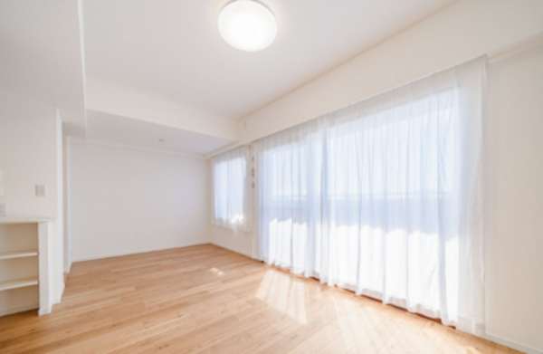 安城市朝日町、マンションの居間画像です