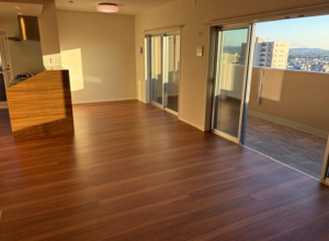 安城市末広町、マンションの居間画像です