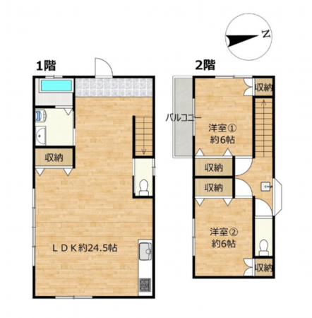 安城市古井町、中古一戸建ての間取り画像です