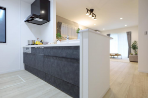 安城市百石町、新築一戸建てのキッチン画像です