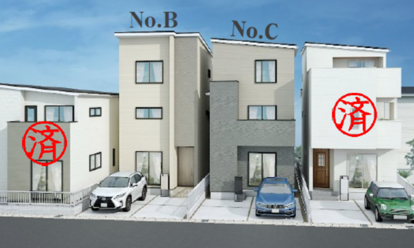 安城市百石町、新築一戸建ての画像です