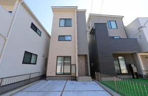 安城市百石町、新築一戸建ての外観画像です