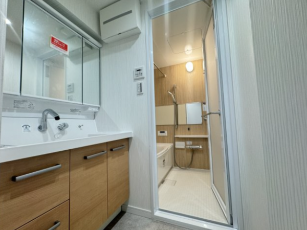 安城市東栄町、マンションの洗面画像です