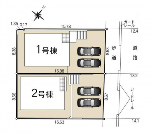 安城市二本木新町、新築一戸建ての画像です