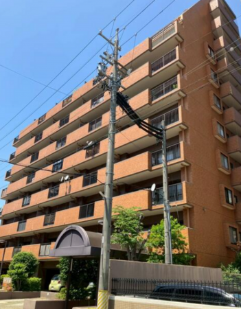 安城市御幸本町、マンションの外観画像です