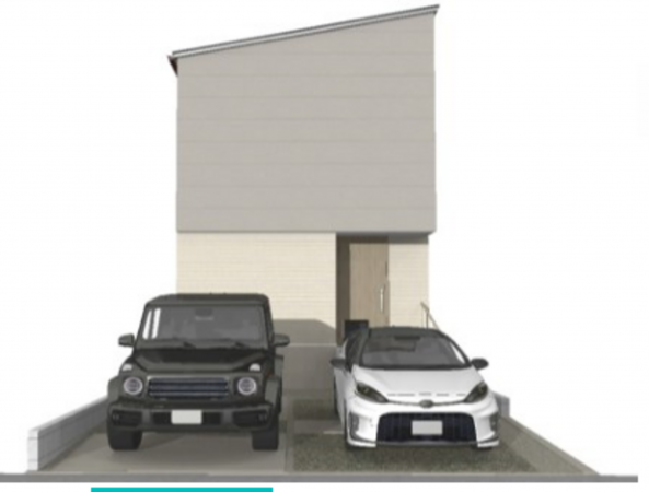 安城市安城町、新築一戸建ての完成予想図（外観）画像です