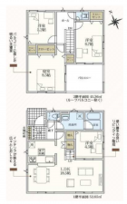 安城市高棚町、新築一戸建ての間取り画像です