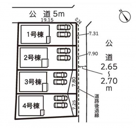 安城市赤松町、新築一戸建ての画像です