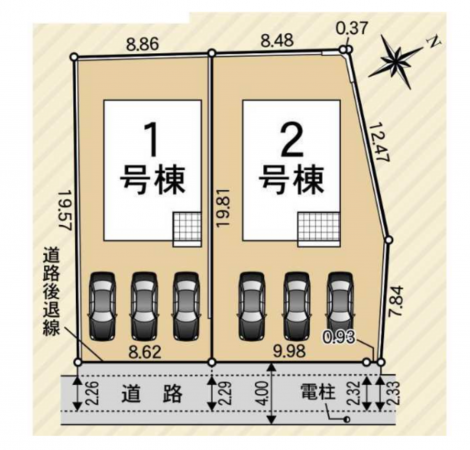 安城市城ケ入町、新築一戸建ての画像です
