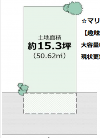 堺市堺区百舌鳥夕雲町、土地の間取り画像です