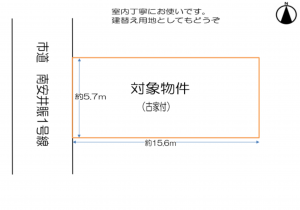 堺市堺区南安井町、土地の画像です