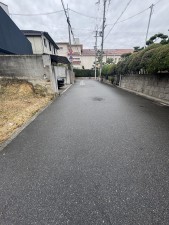 堺市堺区、土地の前面道路を含む現地写真画像です