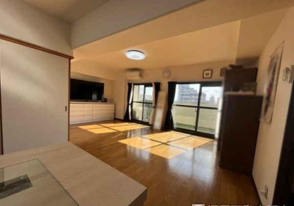 堺市堺区翁橋町、マンションの居間画像です