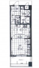 堺市堺区栄橋町、マンションの間取り画像です