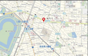 堺市堺区向陵中町、マンションの地図画像です