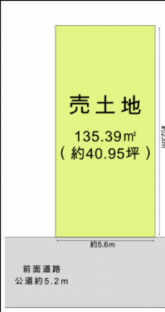 堺市堺区、土地の間取り画像です