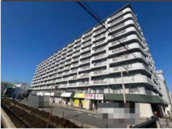 堺市堺区戎島町、マンションの外観画像です