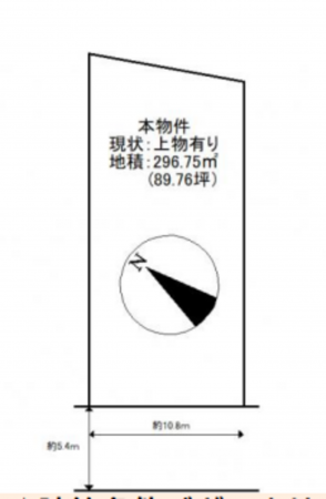 堺市堺区西永山園、土地の間取り画像です