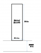 堺市堺区中田出井町、土地の間取り画像です