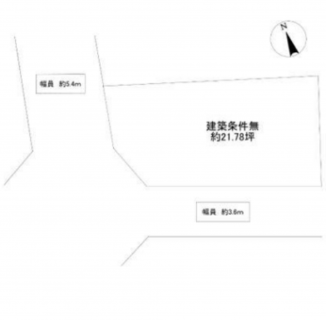 堺市堺区西永山園、土地の間取り画像です