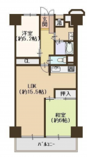 堺市堺区大浜北町、マンションの間取り画像です