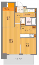 堺市堺区、マンションの間取り画像です