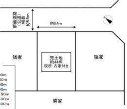 堺市堺区緑ヶ丘南町、土地の間取り画像です