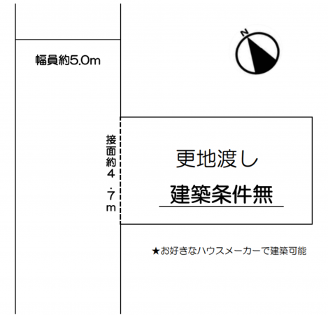 堺市堺区出島海岸通、土地の間取り画像です