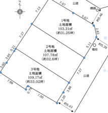 堺市堺区高砂町、土地の間取り画像です