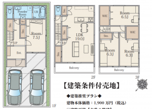 堺市堺区三条通、土地の間取り画像です