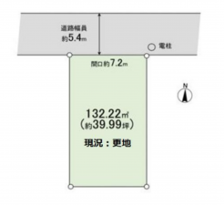 堺市堺区、土地の間取り画像です