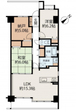 堺市堺区市之町東、マンションの間取り画像です