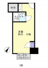 堺市堺区竜神橋町、マンションの間取り画像です