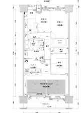 堺市堺区山本町、マンションの間取り画像です