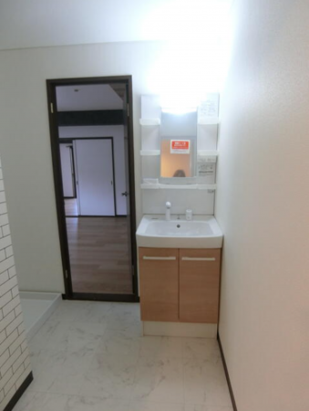 堺市堺区南清水町、マンションの洗面画像です