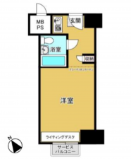 堺市堺区竜神橋町、マンションの間取り画像です