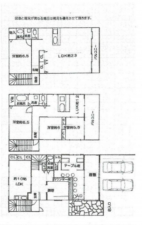 堺市堺区、収益物件/店舗付住宅の間取り画像です