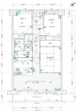 堺市堺区材木町東、マンションの間取り画像です