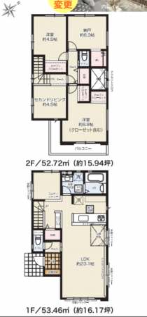 堺市堺区高砂町、新築一戸建ての間取り画像です