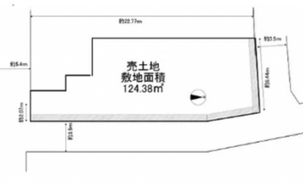 堺市堺区南庄町、土地の間取り画像です