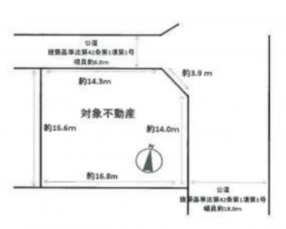 堺市堺区今池町、土地の間取り画像です
