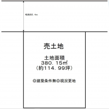 堺市堺区南陵町、土地の間取り画像です