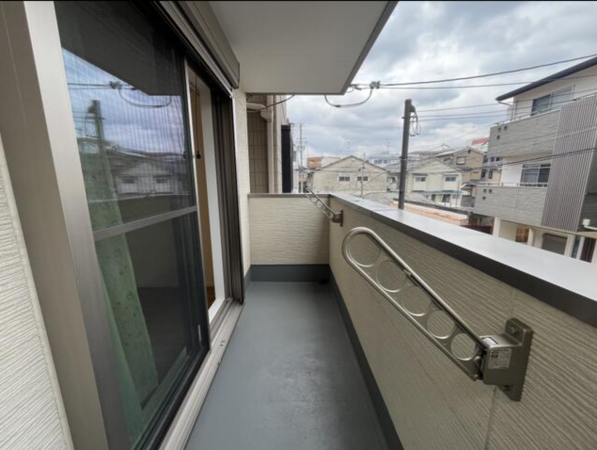 堺市堺区、中古一戸建てのバルコニー画像です