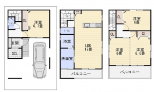 堺市堺区南旅篭町西、土地の画像です